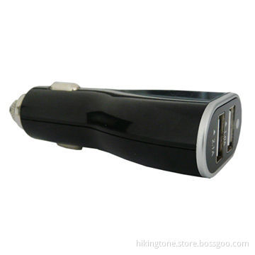 Car charger with dual USB connector out put 1A+2.1A